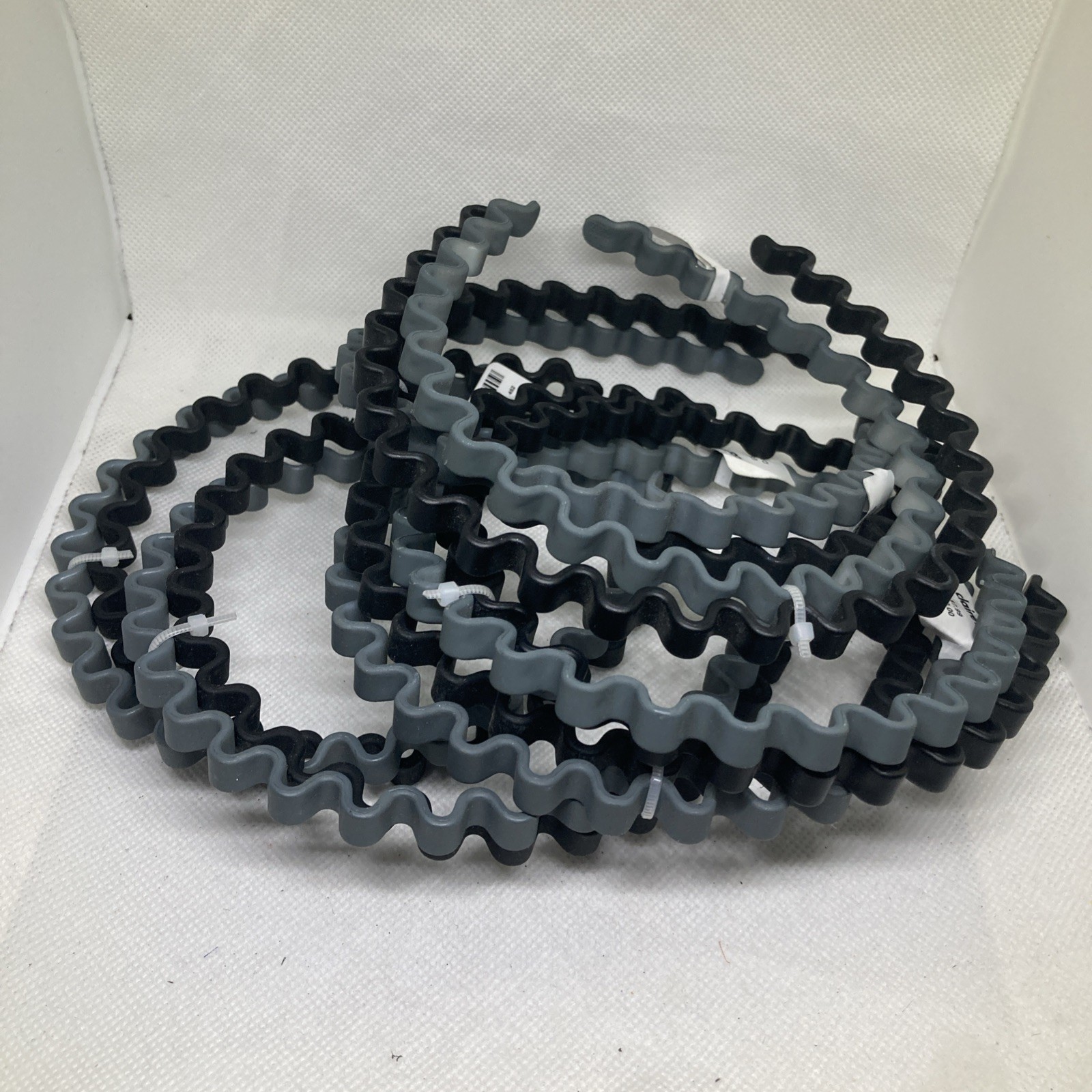 Lot Of 6 Packages Of 2 New Claire’s Gray Black Crinkle Headband
