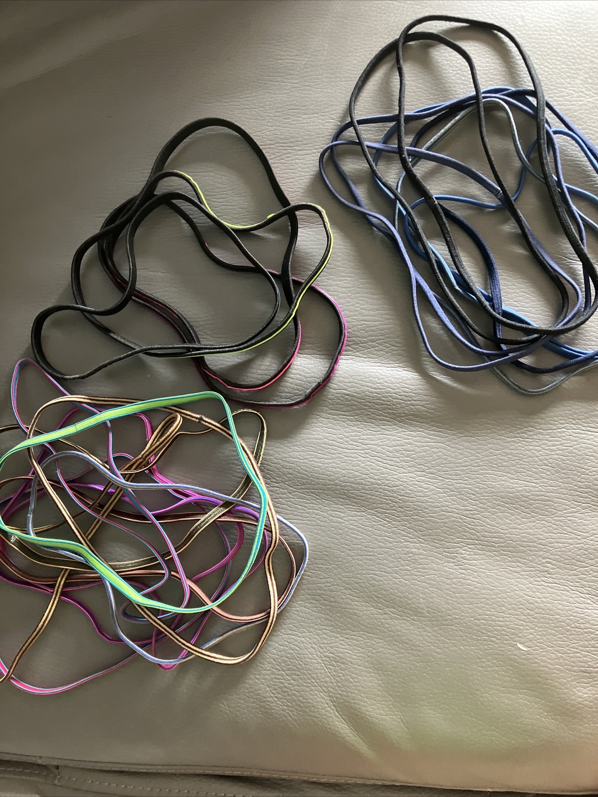 22 Girl’s & Women Hair Bands/wraps, In Solid & Striped Patterns For Exercising