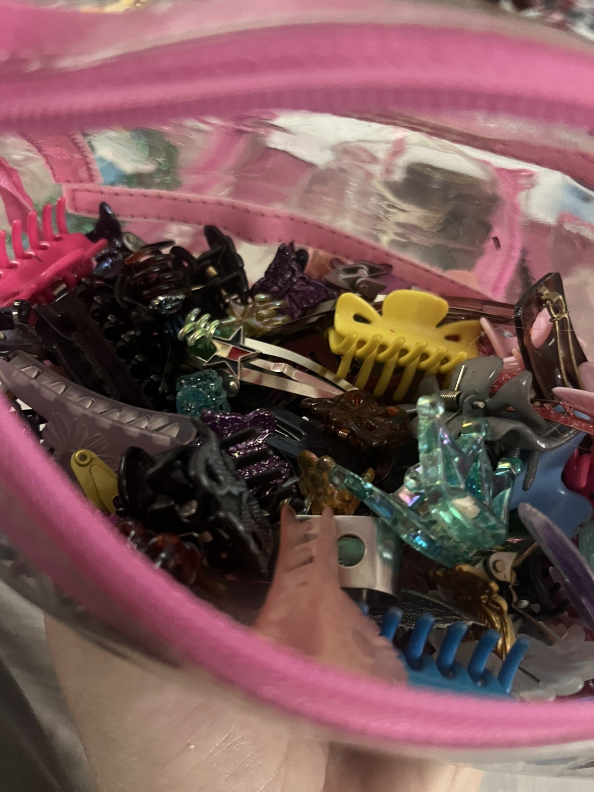 Lot of Y2K 90s Butterfly Flower Mini Hair Clips & Barrettes, Mixed Lot