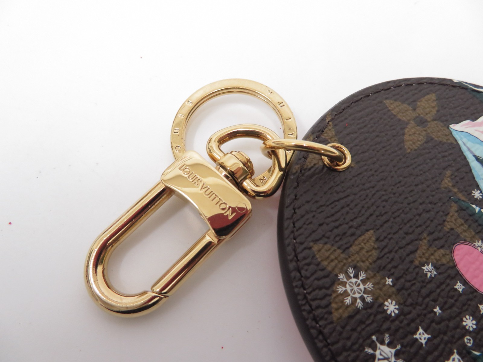 LOUIS VUITTON Monogram Ilustre Charm Bag Charm Keyholder Key Ring M82633#43375