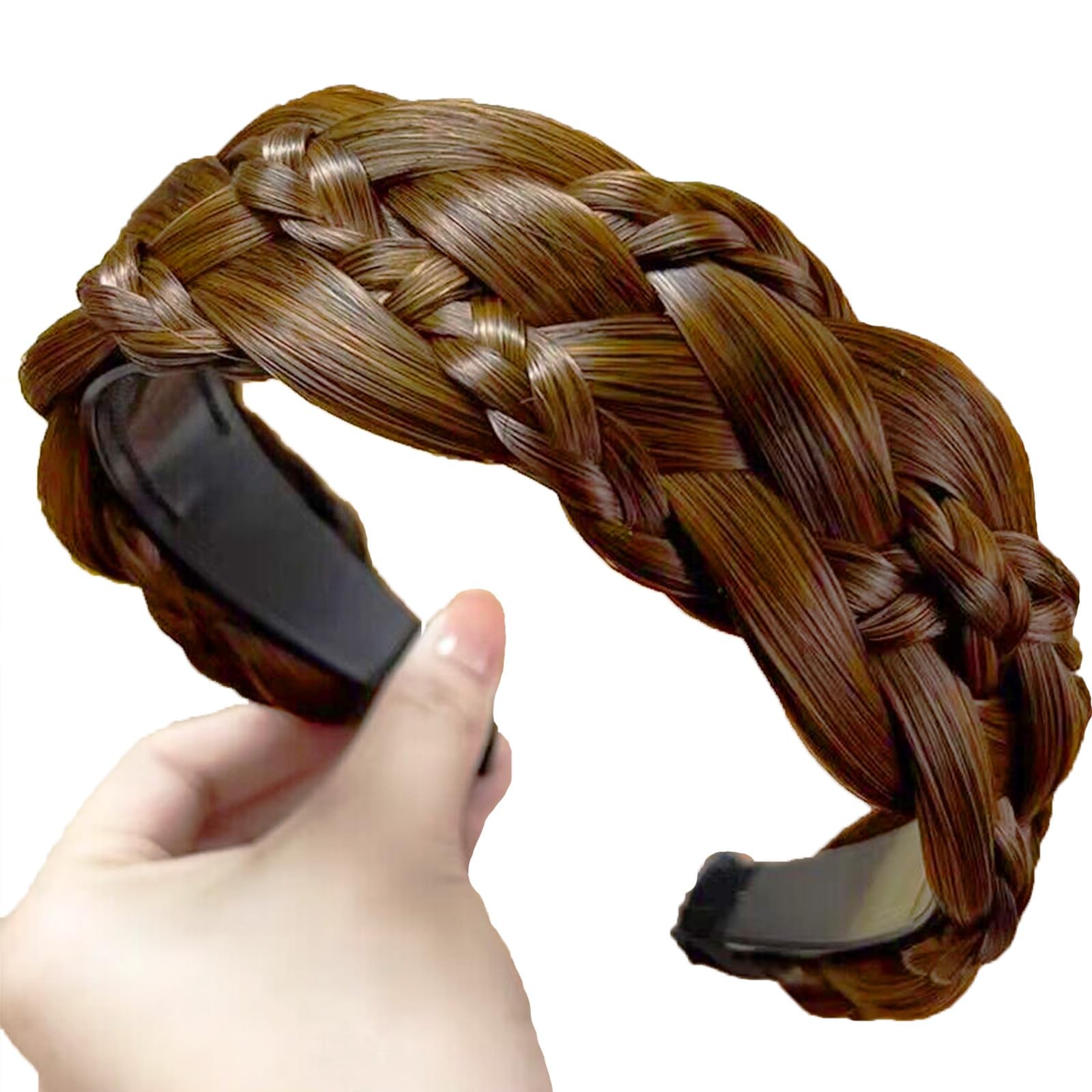 Headband 5 Strands Synthetic Hair Plaited Headband Braid Braided With Teeth H…
