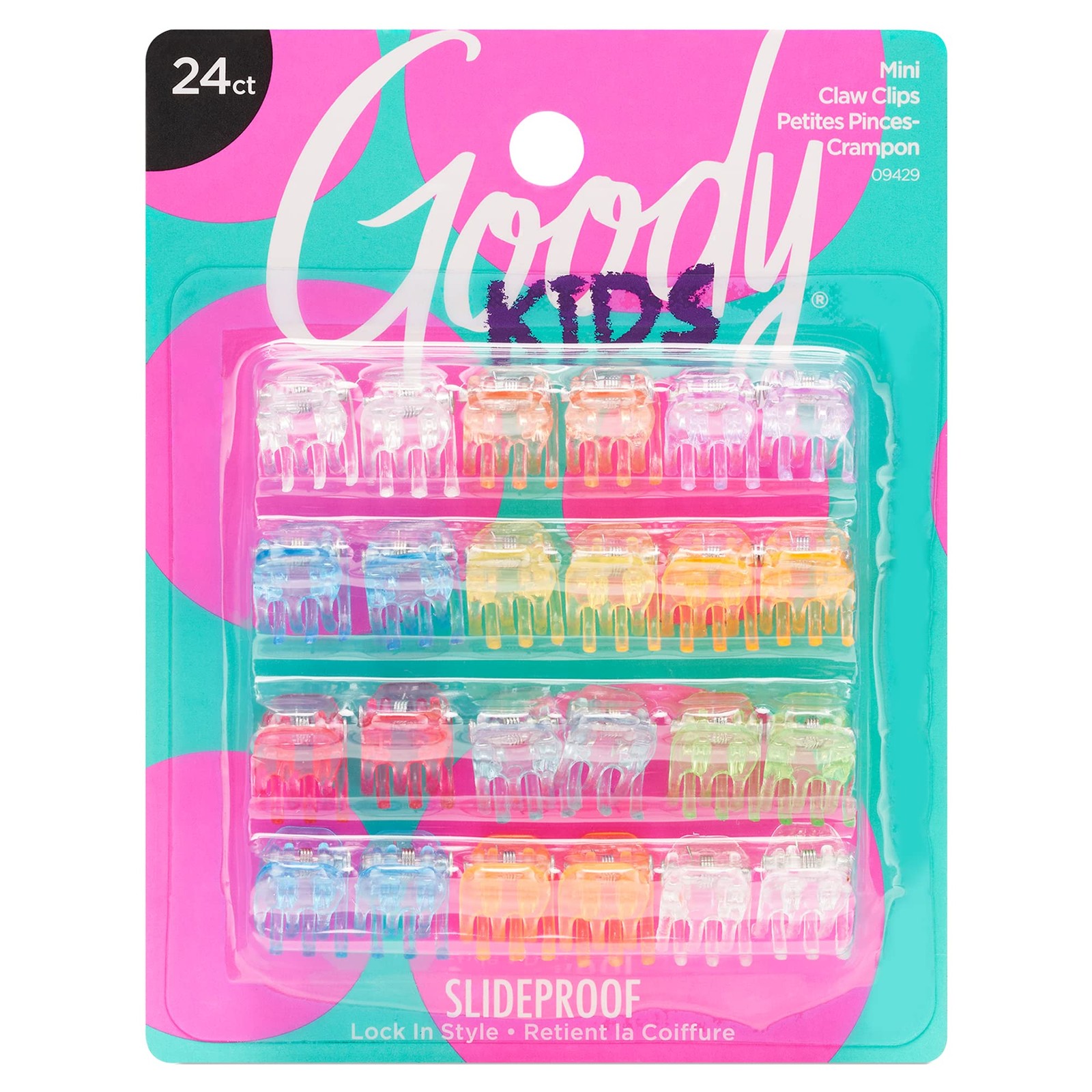 Goody Classics Mini Claw Clips – 2 Count (Pack of 1) 24 Ct