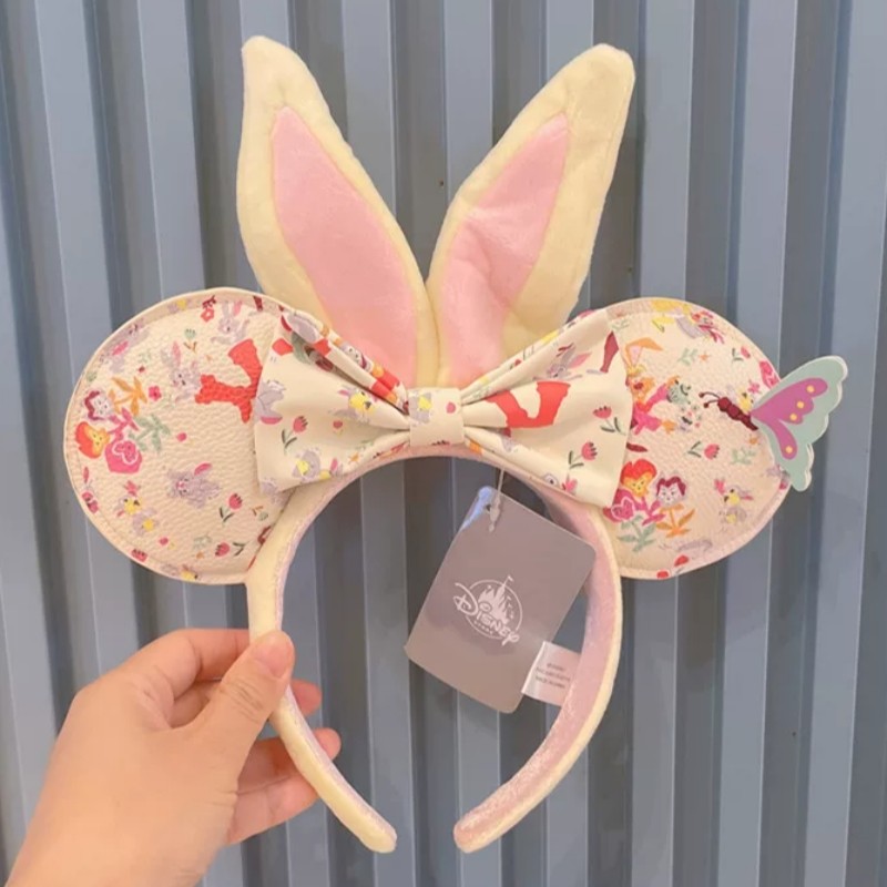 Easter Reigning Rabbits Easter Bunny Disney` Parks Ears Minnie Ears Headband NEW