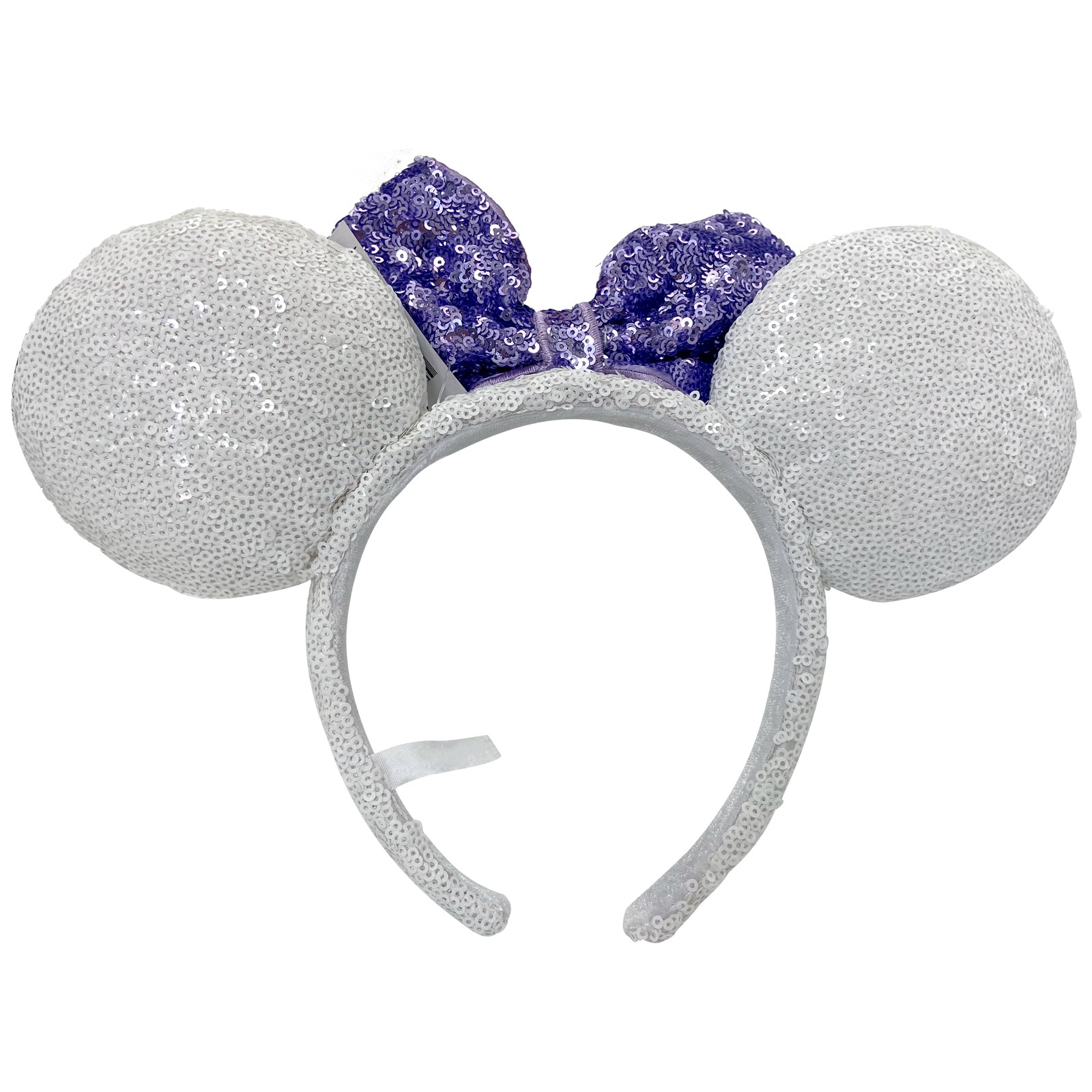 Disney Parks Polka Dot / Heart Shape Sequin Bow Minnie Mouse Ears Headband
