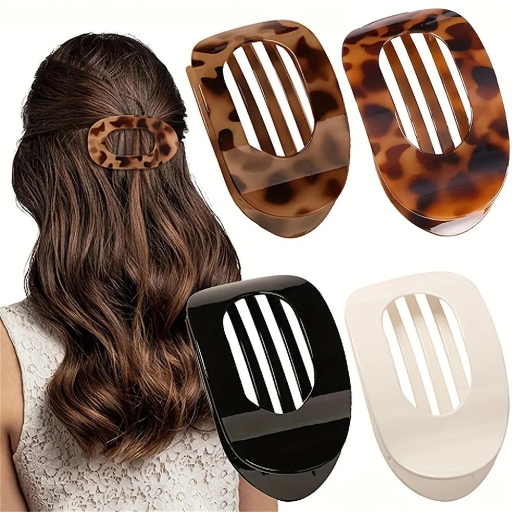 4Pcs Flat Hair Clips Matte Alligator Large Hair Claw Clips Thick Thin Hair Stron
