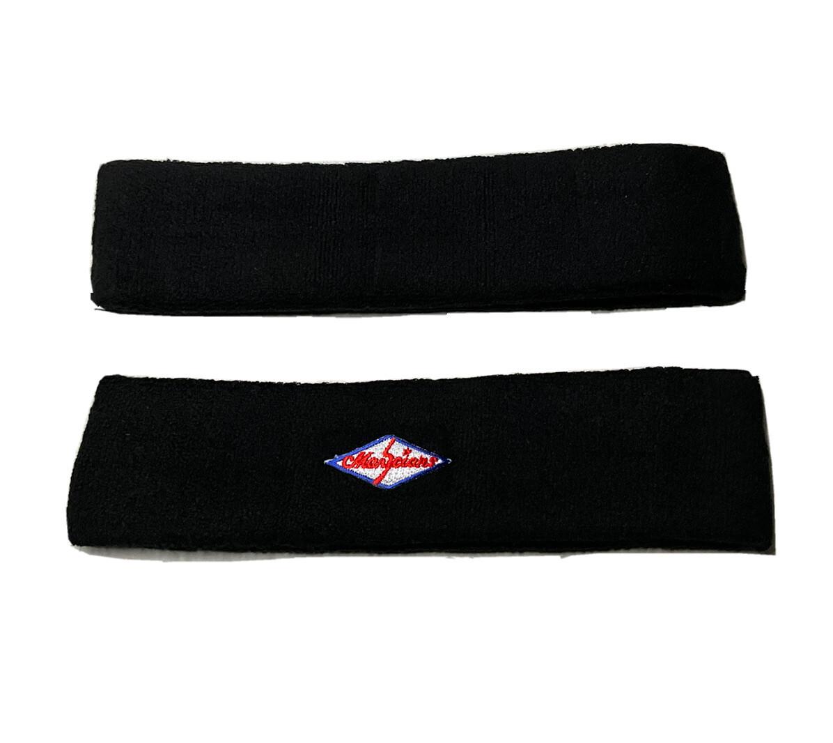 Unisex Premium Quality Tennis Style Terry Cloth Sweat Headband 2-Pack