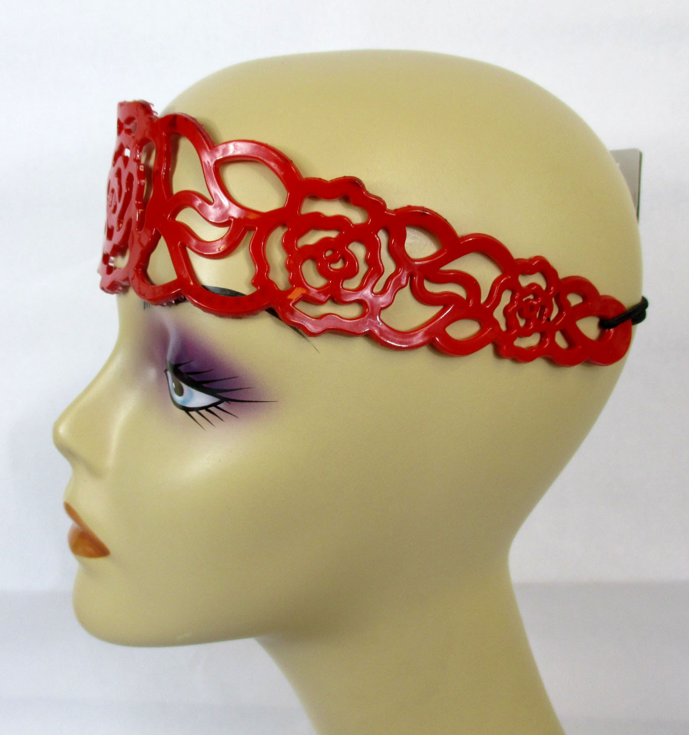 LOT OF 12,24 Hair Band –2 INCH WIDE FLORAL or SQUARE DESIGN RUBBER HEAD BAND