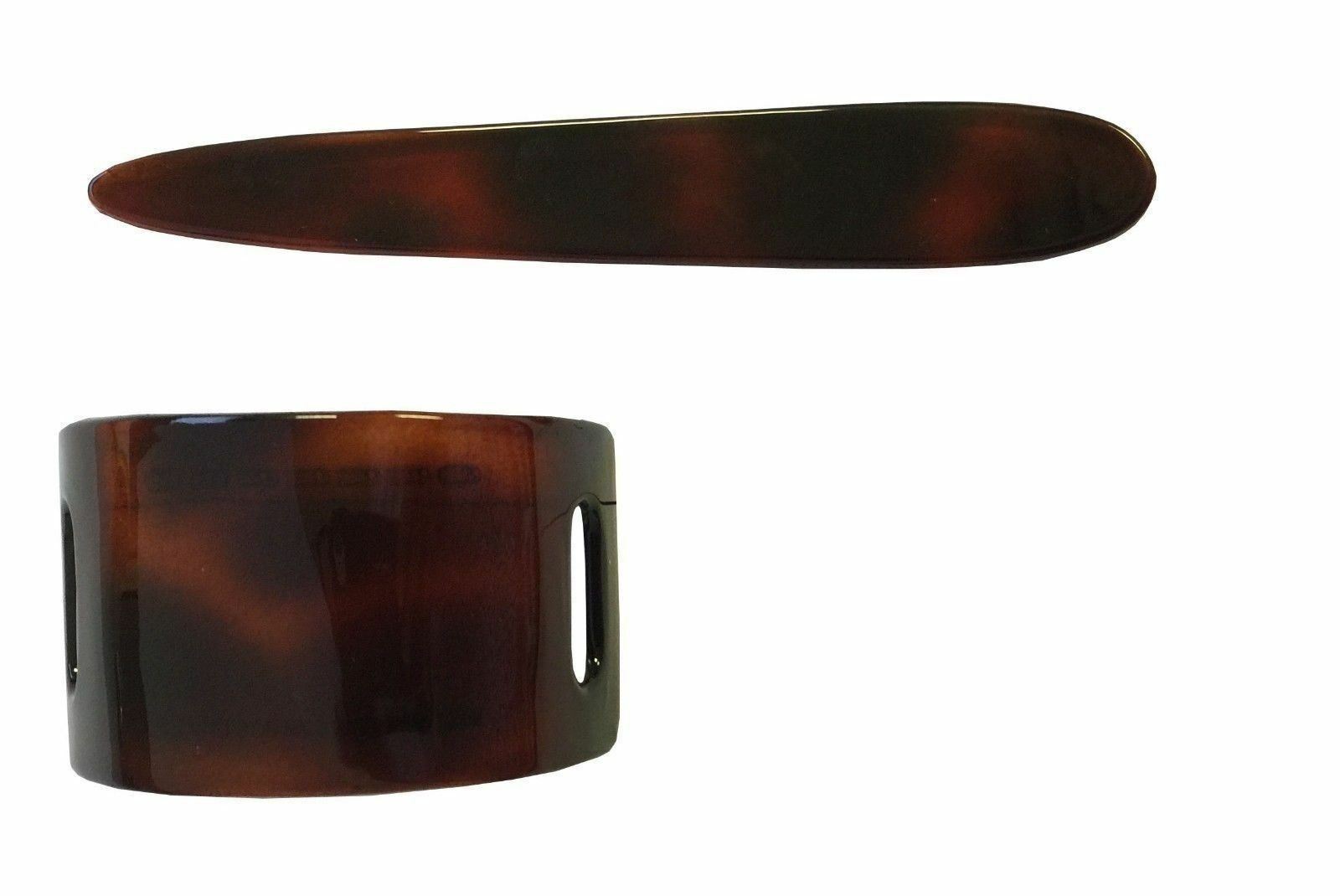Parcelona French Basic Arch Pin Thru Medium Hair Clip With Stick Pony Clip