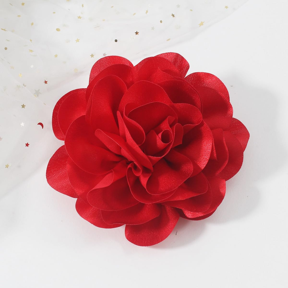 Large Rose Flower Brooches and Pins for Women | Rose Flower Hair Clips for Women