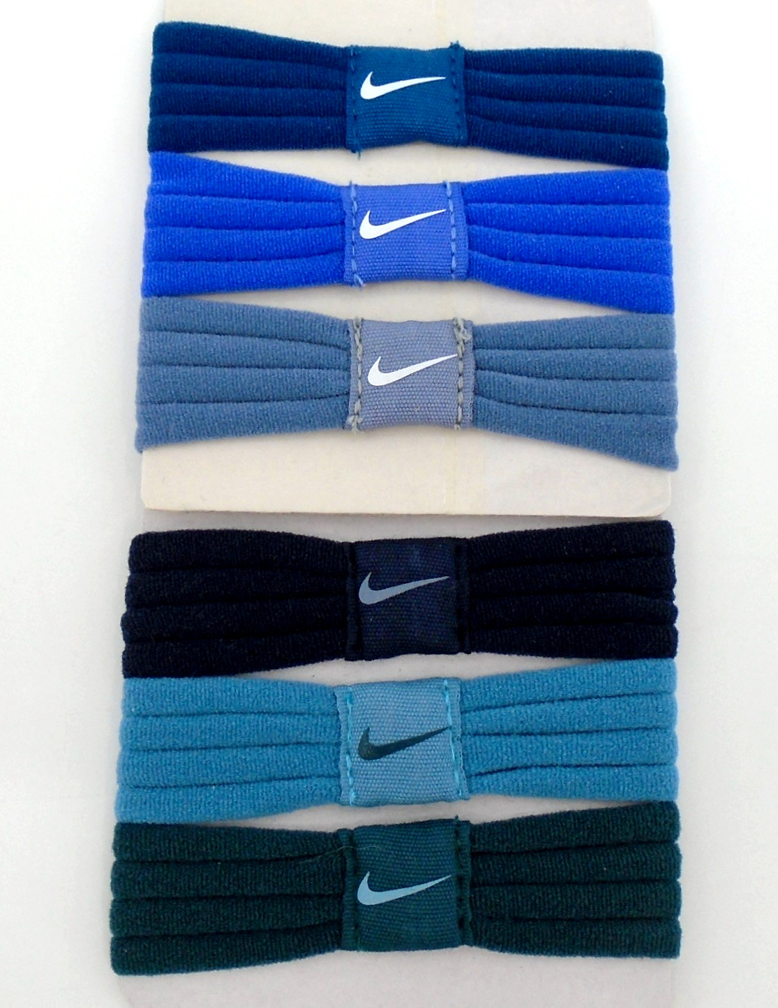Nike Seamless HairBands 6 Pack Women’s Ponytail Holder Court Blue/Sapphire