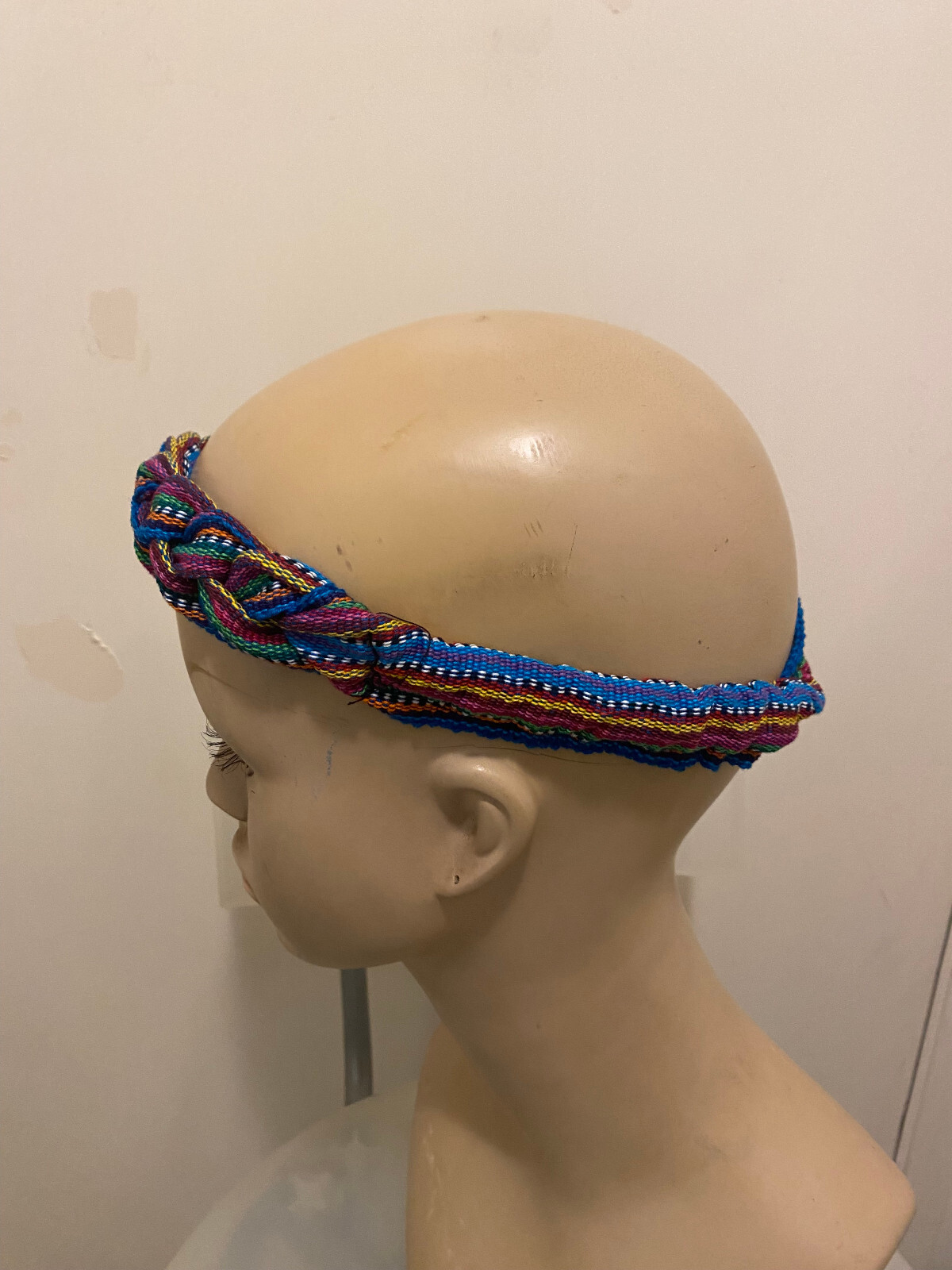 Braided strap headband Guatemalan cotton Colorful Tribal Elastic Women Child BS