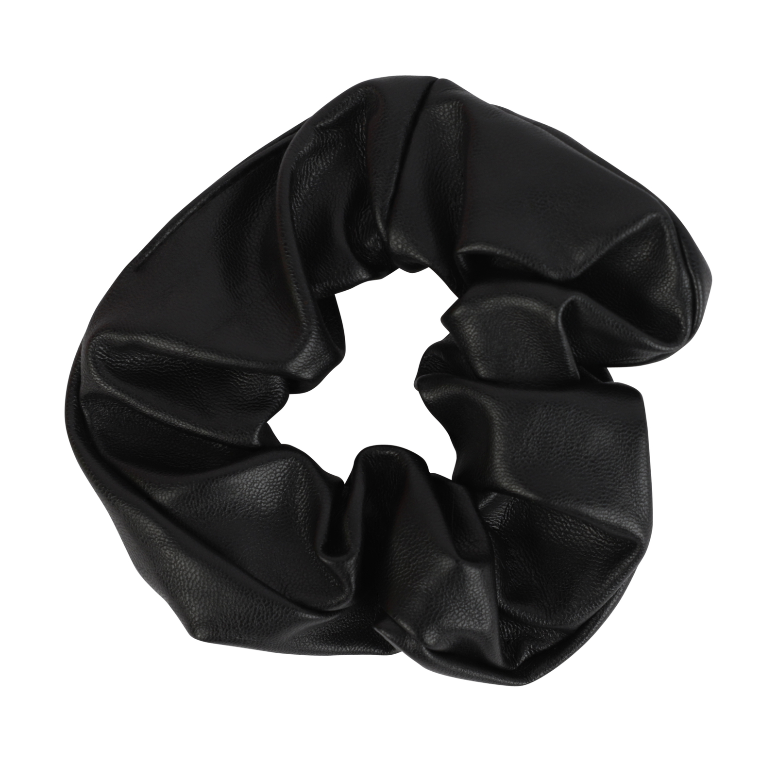 Vegan Leather Look Scrunchie