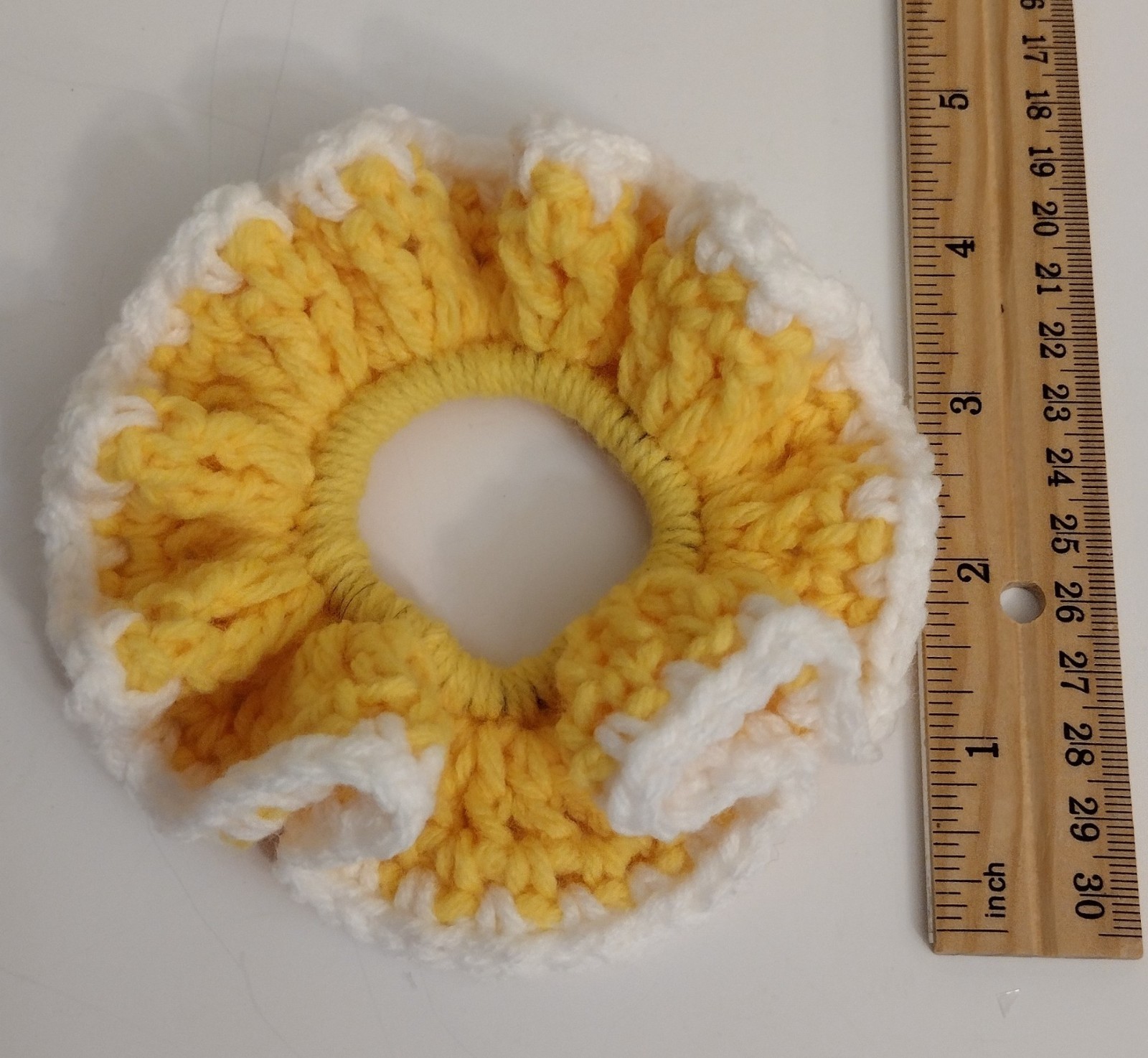 Hair Scrunchie Accessory Handmade Crochet, Various Colors