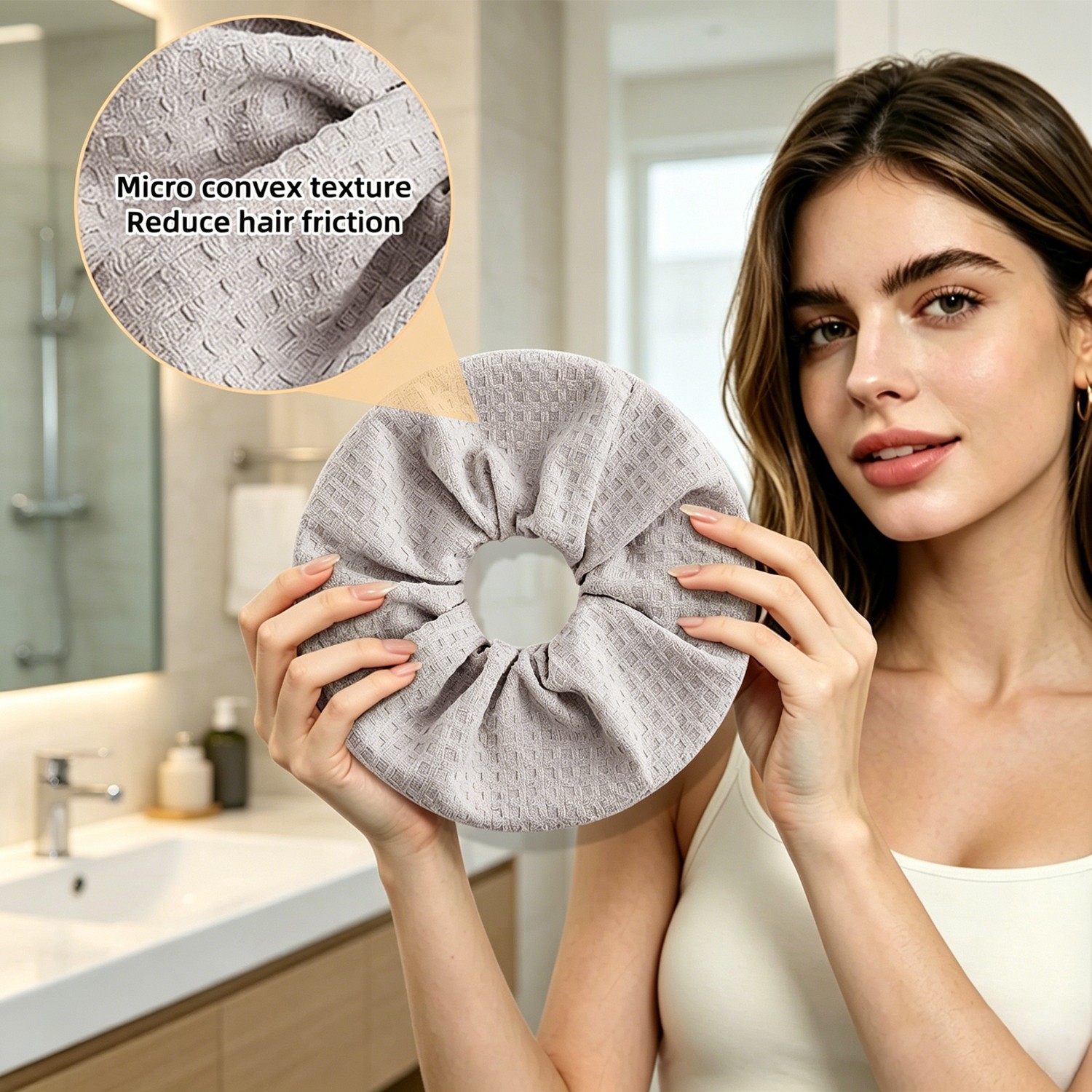Oversize Hair Drying Towel Scrunchie for Women Makeup Washing Mask Spa Shower