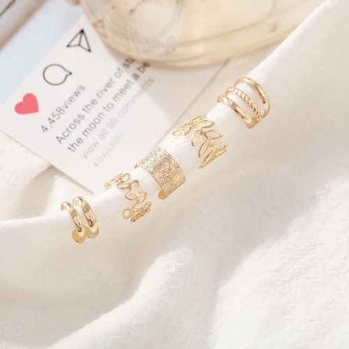 20 Pcs Gold Hair Jewelry for Braids Metal Alloy Braid Clips Rhinestone Hair