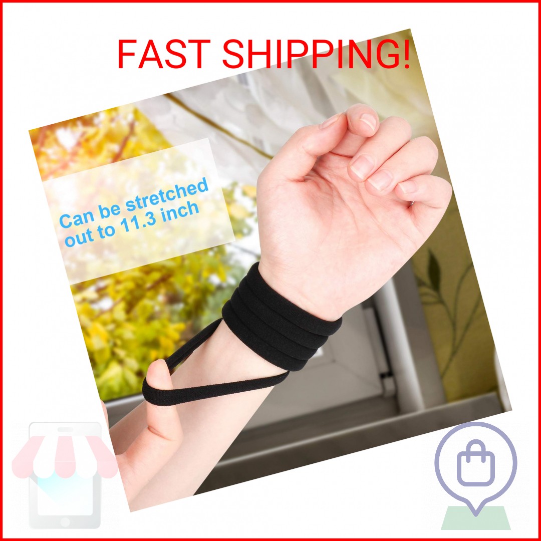 100PCS Large Cotton Ponytail Holders, Seamless Hair Ties, Elastics Hair Bands No