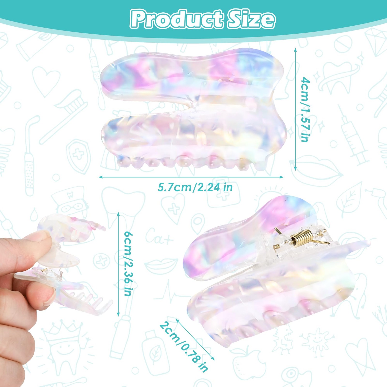 12 Pcs Dental Gifts for Dentist Include 12 Claw 1 Count (Pack of 1),