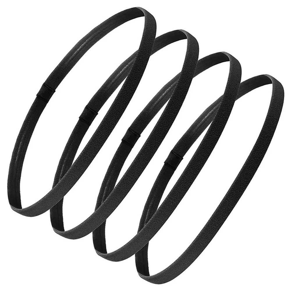 4pc Elastic Sports Headbands Non Slip Hair Bands Yoga Running Women Girls