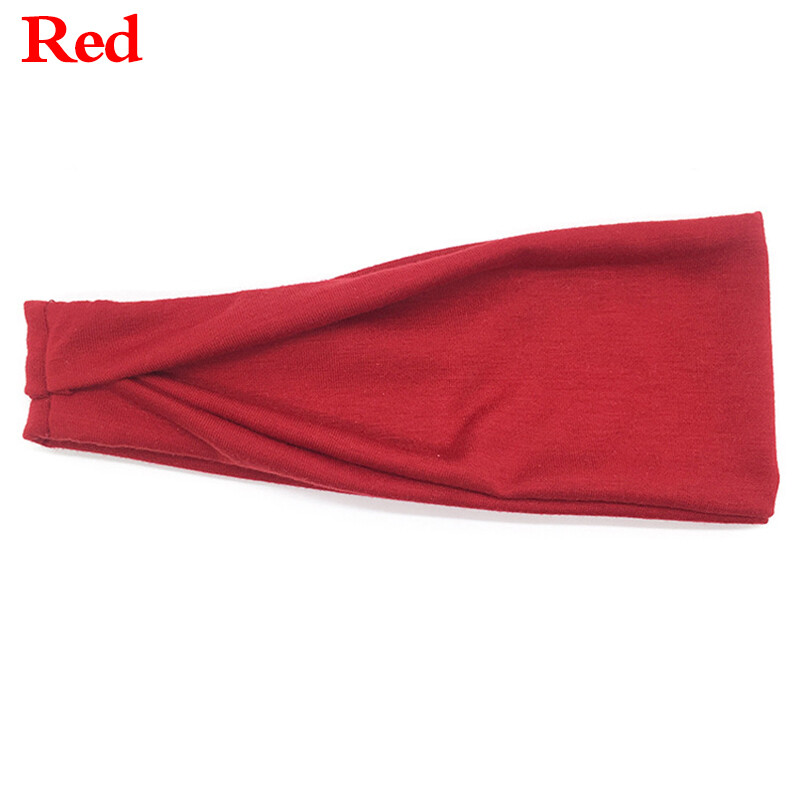 Women Stretch Gym Yoga Sports Jogging Headband Sweatband Head Hair Band Men Wrap