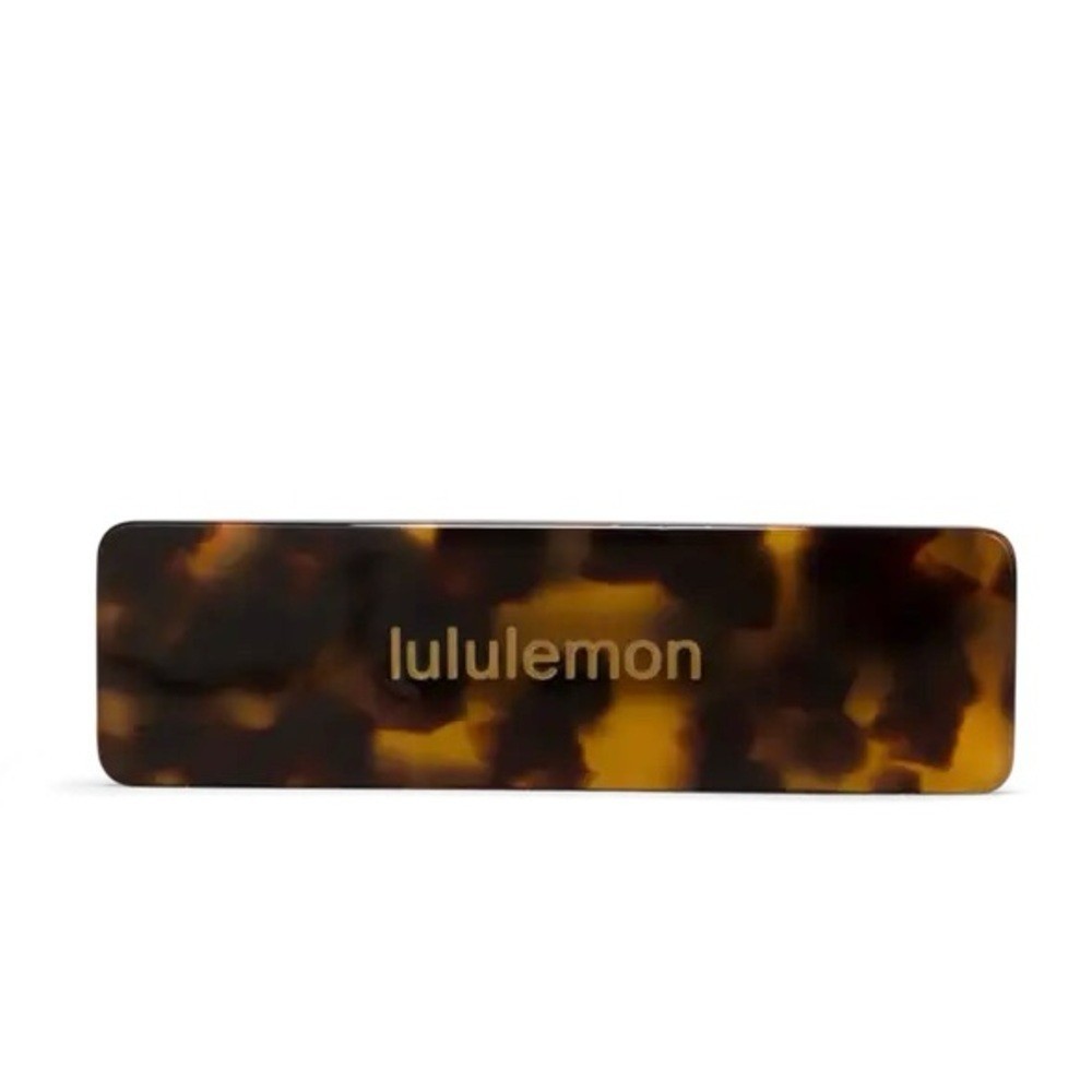 Lululemon Hair Barrette Clip NWT Brown French Press Burnt Caramel Tortoise Shell