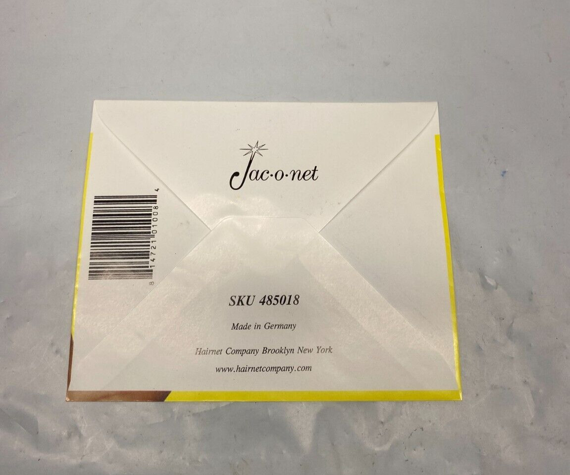 *LOT OF 4* Jac-O-Net Nylon Bouffant Hair Net No.255 Black