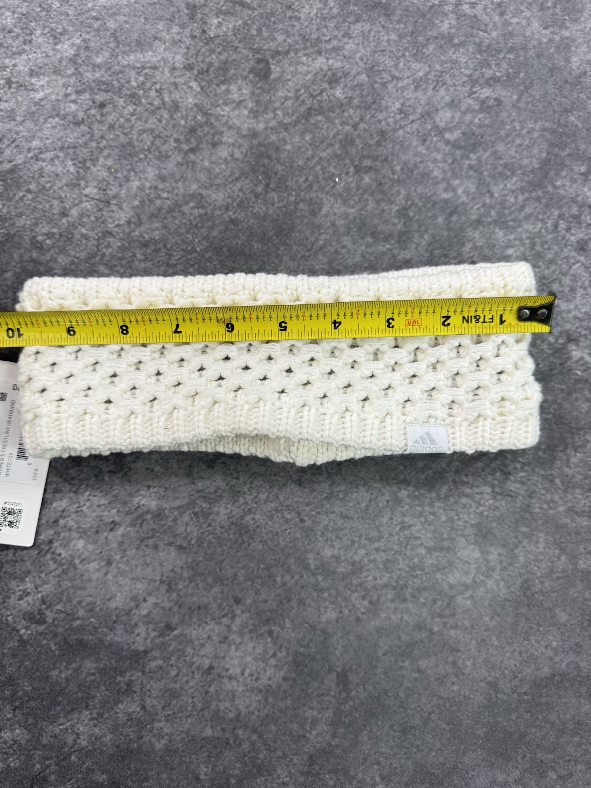 Adidas Knit Crestline Headband White Women’s One Size NEW WITH TAGS