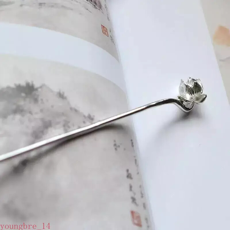 Classical Minimalist Three Dimensional Lotus Hairpin Creative Accessories