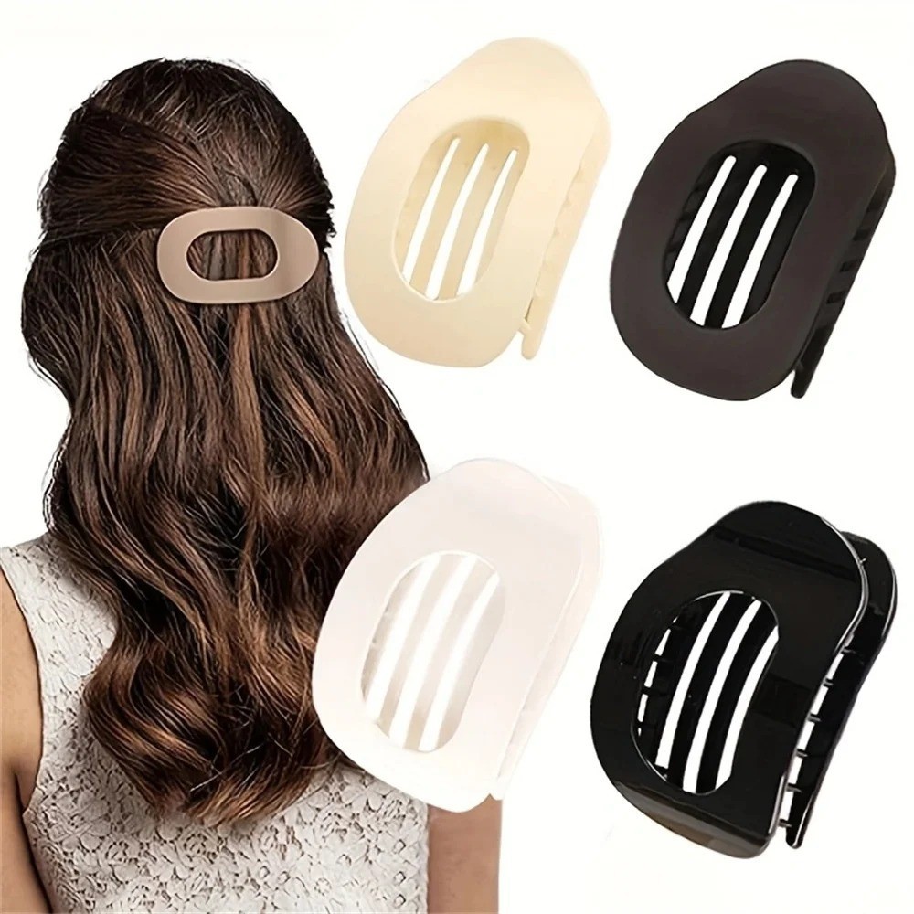 4Pcs Flat Hair Clips Matte Alligator Large Hair Claw Clips Thick Thin Hair Stron