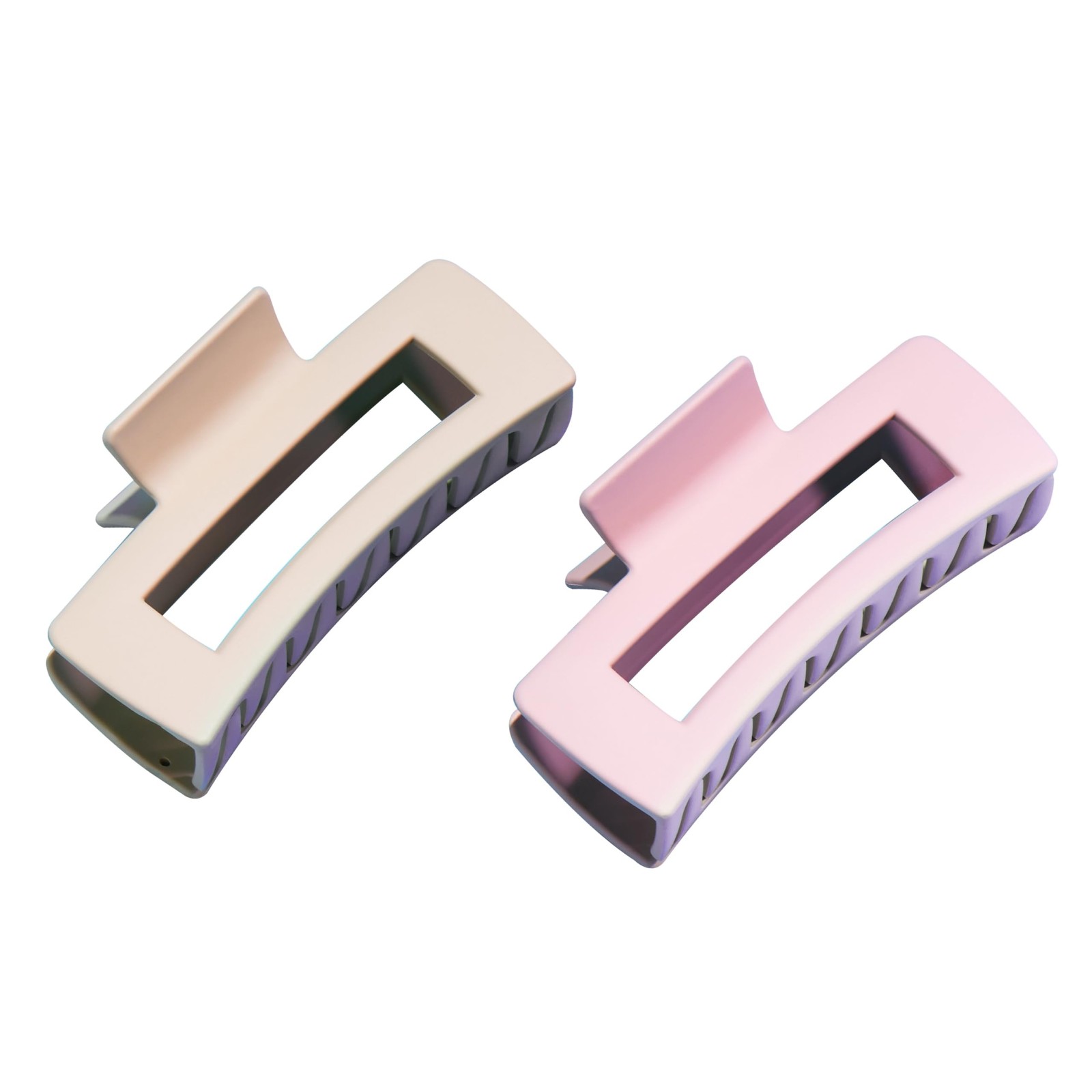 Gimme Beauty Rectangle Claw Clip Duo – 1 Count (Pack of 2), Pink & Blonde