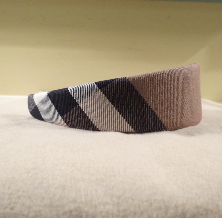 NWT WOMEN’S AUTH BURBERRY CLASSIC NOVA CHECK HEADBAND HAIR BAND WITH DUST BAG