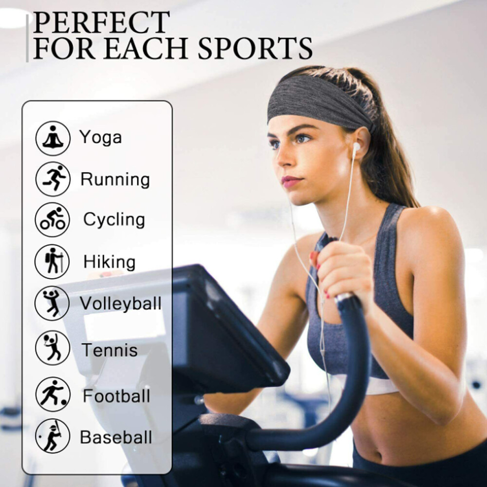 Workout Hair Bands Running Sports Headbands Cross Elastic Soft Athletic Headband