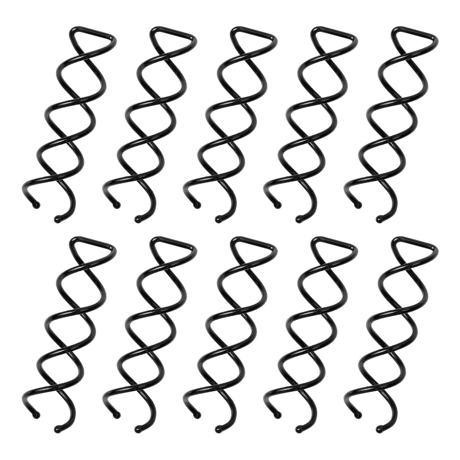Spiral Twist Hair Pins (10-Pack) – Durable Non-Scratch Corkscrew Design for E…