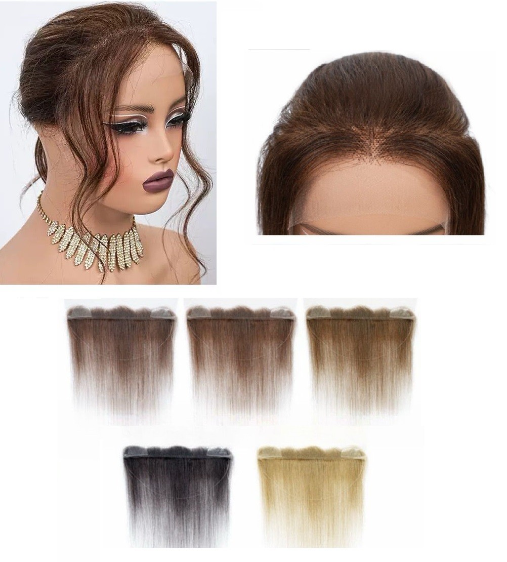 13inx2in Lace Front Hairline Topper 100% Human hair with Strap to fix, 14″