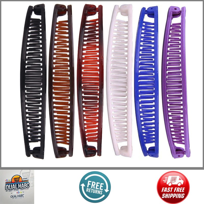 Banana Clips for Thick Fine Hair Vintage Classic Clincher Combs Clamp Ponytail