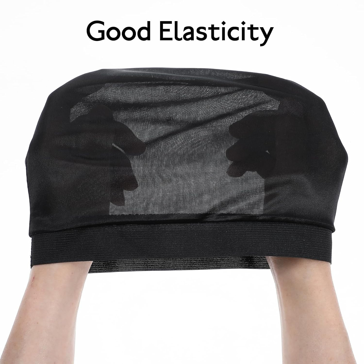 3Pcs Wave Cap Silky Elastic Band Caps Soft Breathable Hair Wrap Satin Sleeping S