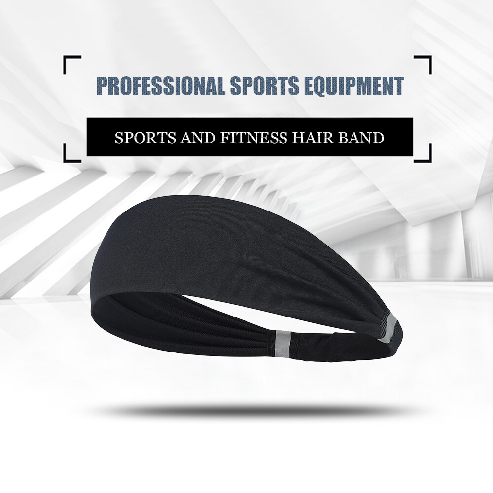 Workout Stretchy Headband Sweatband Sports Headband Cycling Yoga Unisex Hairband