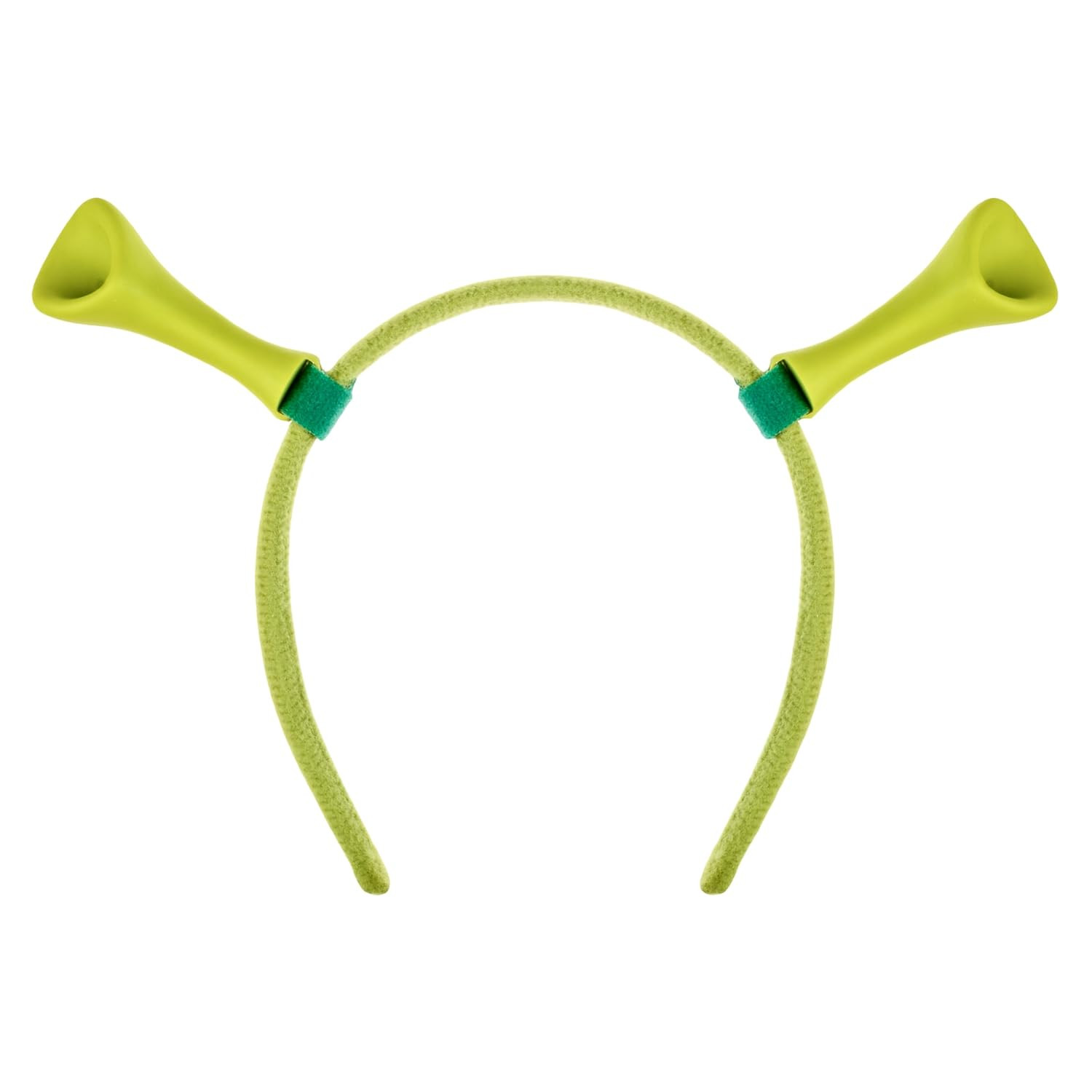 Costume Antennae Headband, Green Silicone with Adjustable Straps, Soft Fabric-Wr