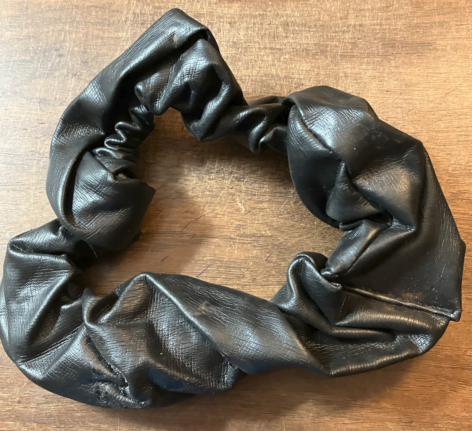 Headband Faux Leather Black
