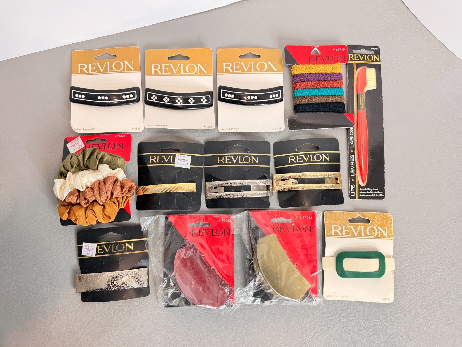 Vintage Lot Of 90s Revlon Fashion Barrettes, Hair Clip, Ties Deadstock NEW 13