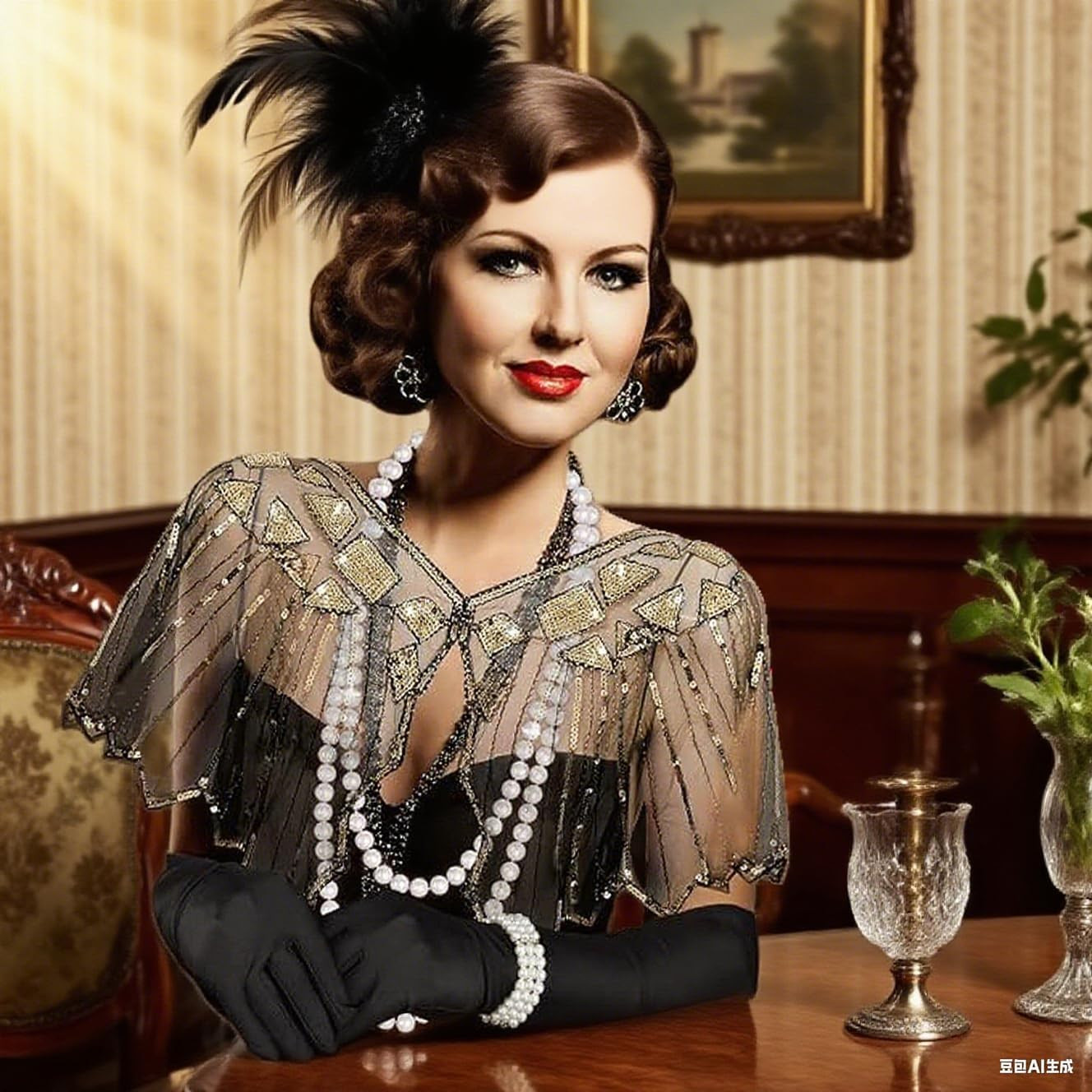 1920S Flapper Gatsby Accessories Set for Women Roaring 20’S Theme Party Costume