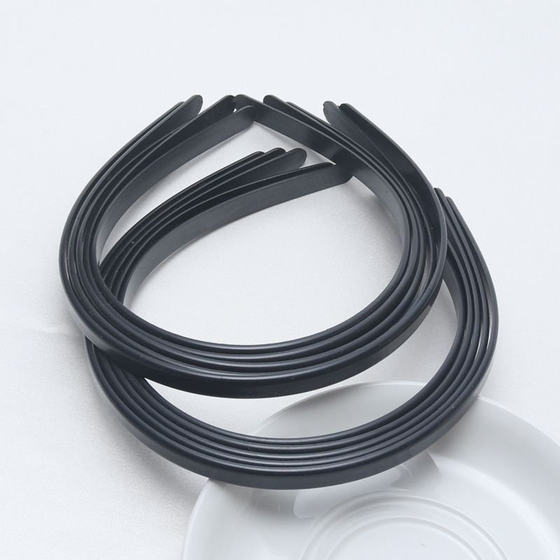 Solid Plastic Hairbands-10 ABS Headbands Women Styles Casual DIY Hair Accessory