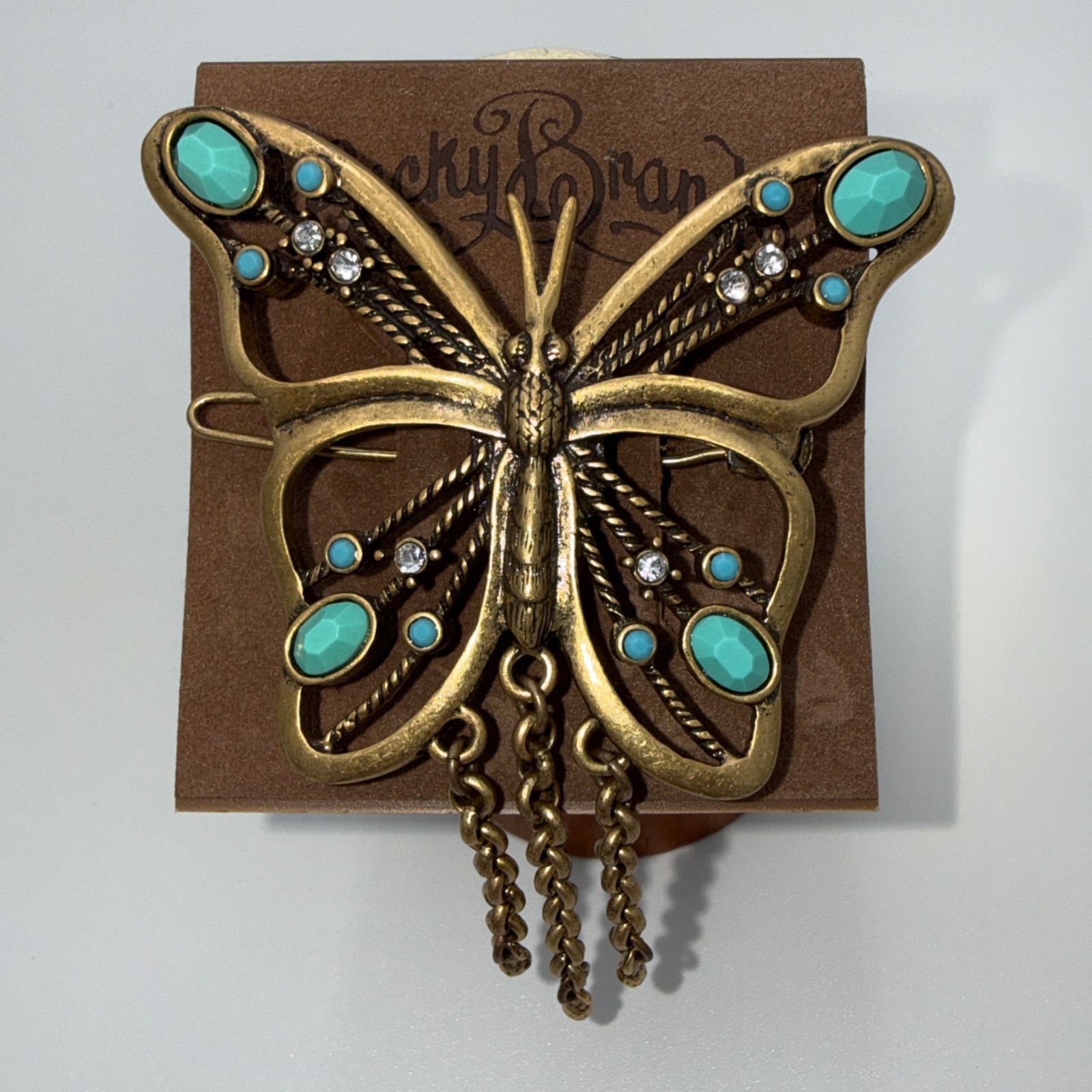 Lucky Brand 2-Pc Hair Accessory Set Butterfly Hair Pin & Metal Hair Stick