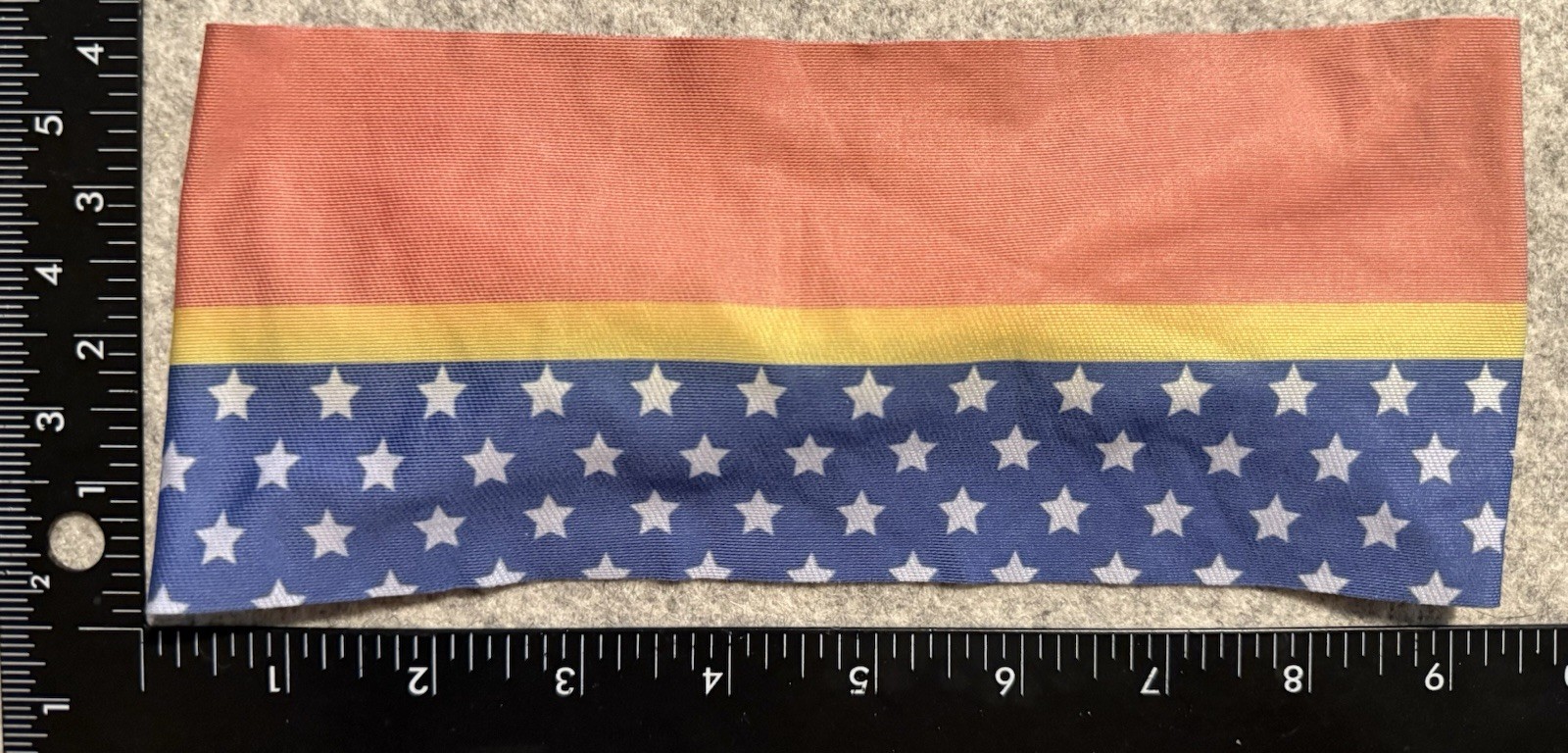 Bondiband Headband 4” Taper Back Wicking Stars & Stripes Superhero Bondi Band