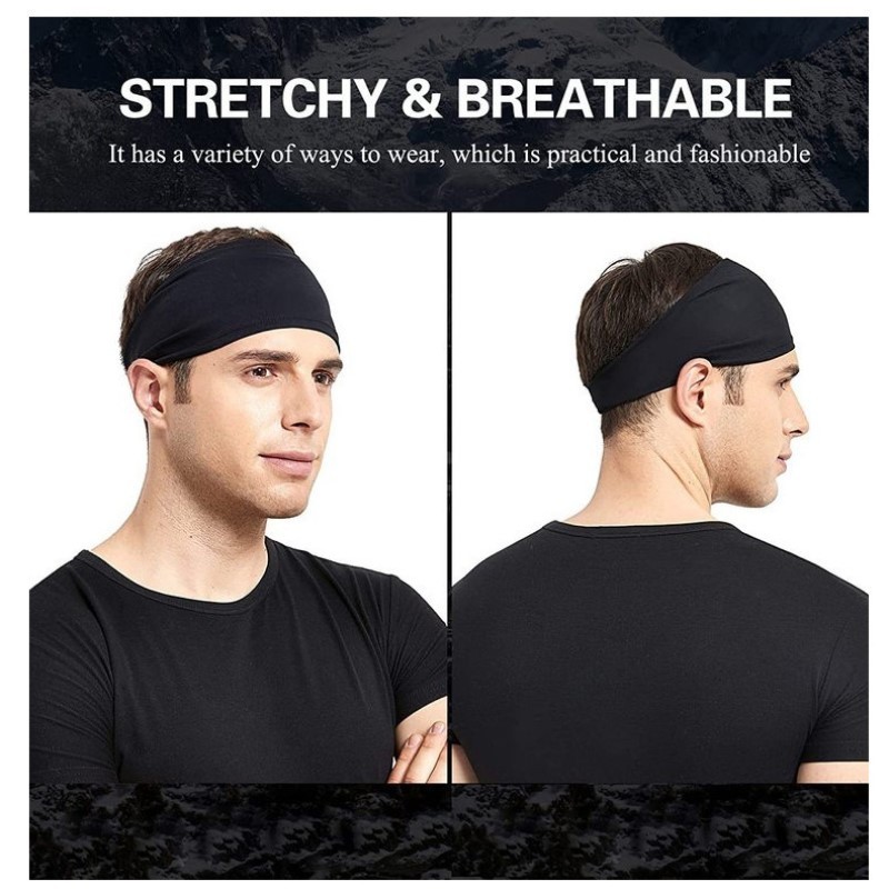 Thin Sports Headband Non Slip Yoga Gym Sweatband Elastic Hair Band Men Women