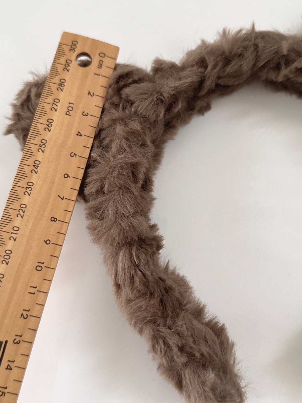 Women Girl Fluffy Curly Cute Round Bear Ears Animal Koala Headband Hair Band