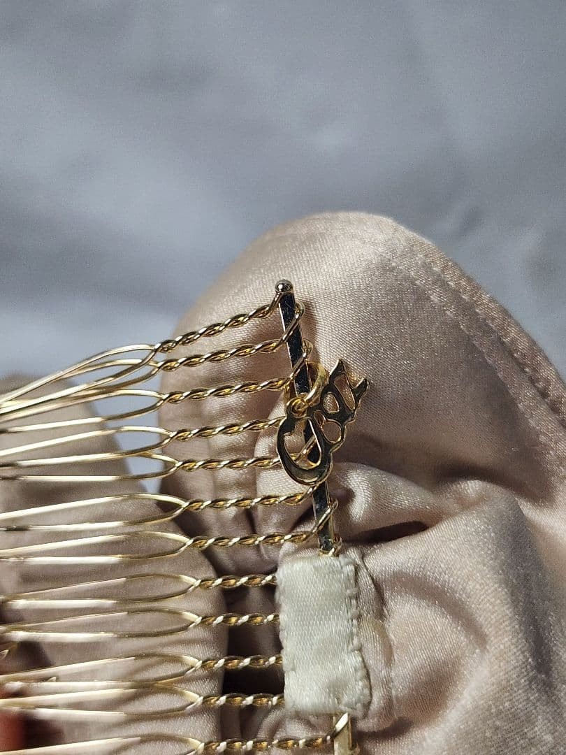 Complex Biz Champagne Beige Scrunchie Large Elastic Hair Accessory