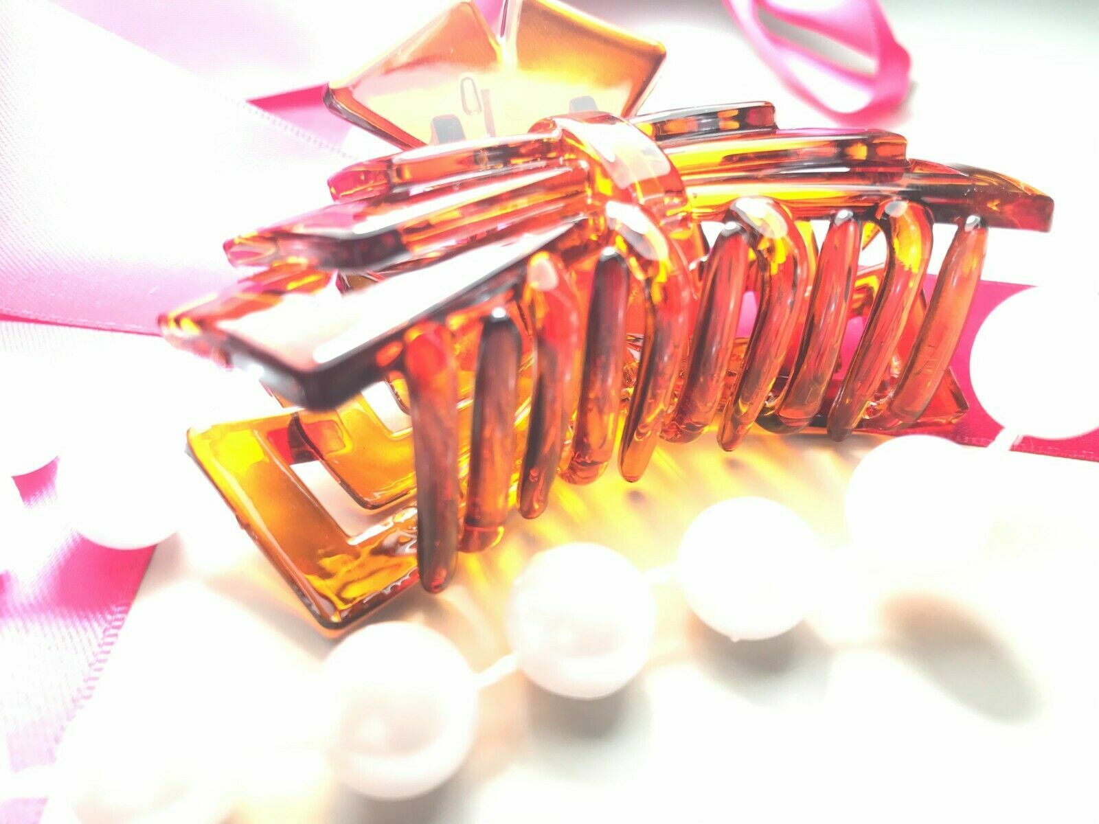 6 Piece Brown Claw Hair Clip Women Hair Accessories Medium Size