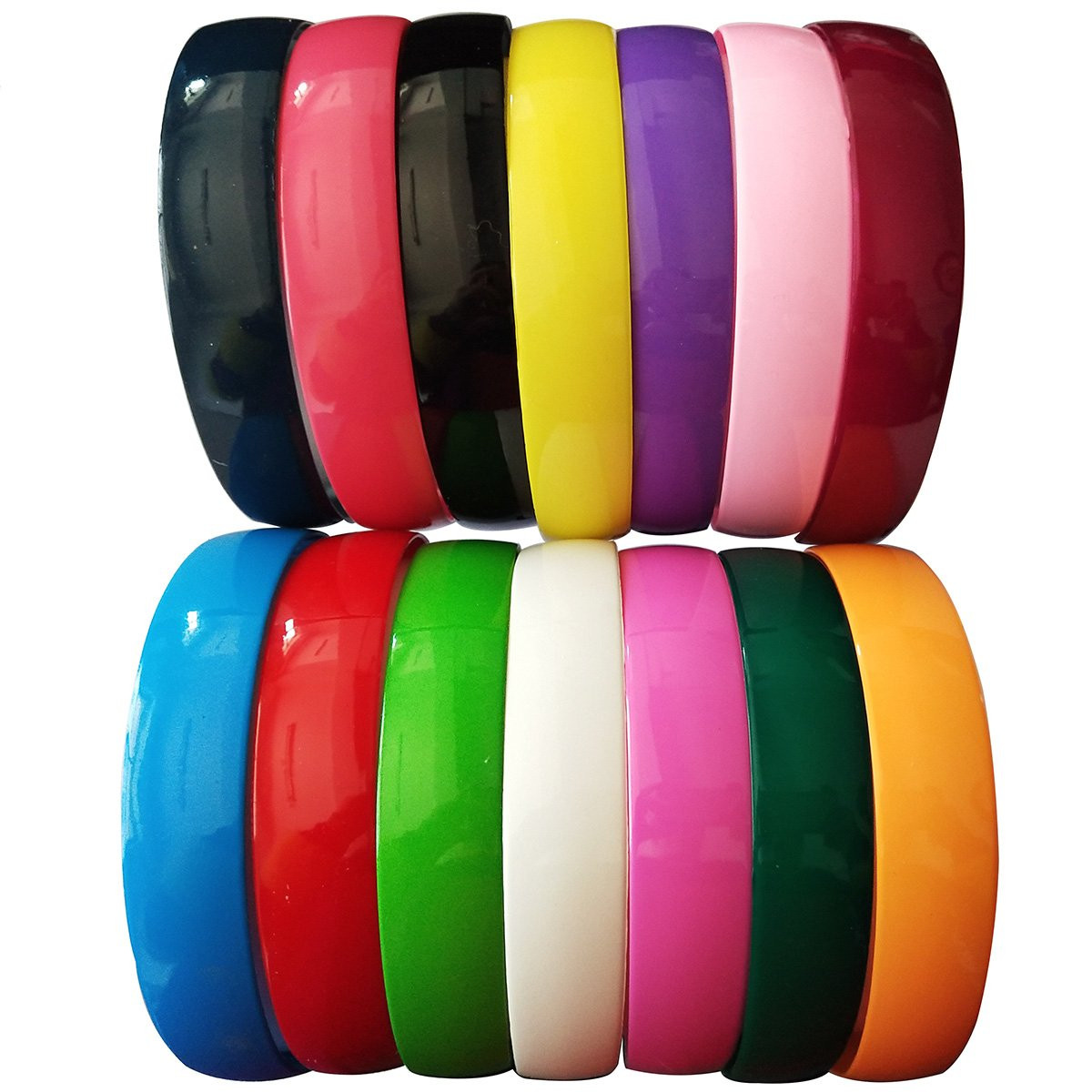 12pcs Women Plastic Headbands 25mm Wide Headband Teeth Girls Kids Teens