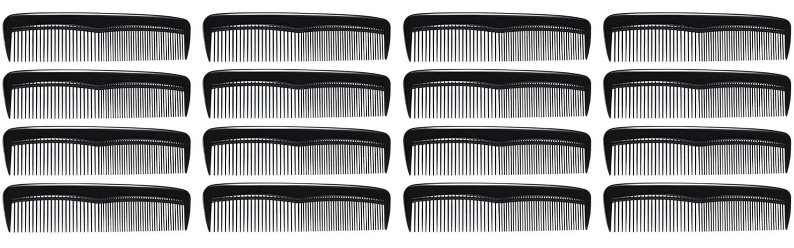 Unbreakable Hair Combs Pack of 16 5 Inch Dual Bristle Styling Combs for Men