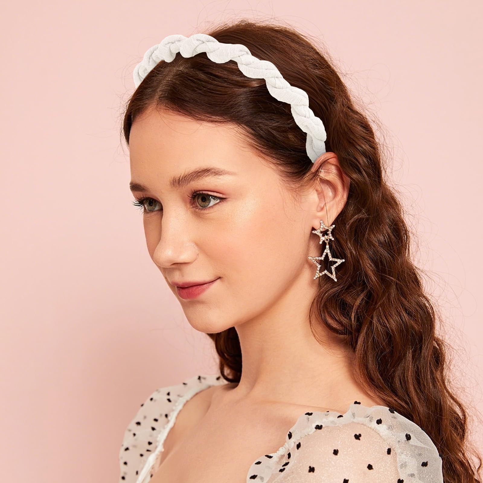Amariver Headbands for Women 4Pcs Zigzag 4 Count (Pack of 1), Multicolor
